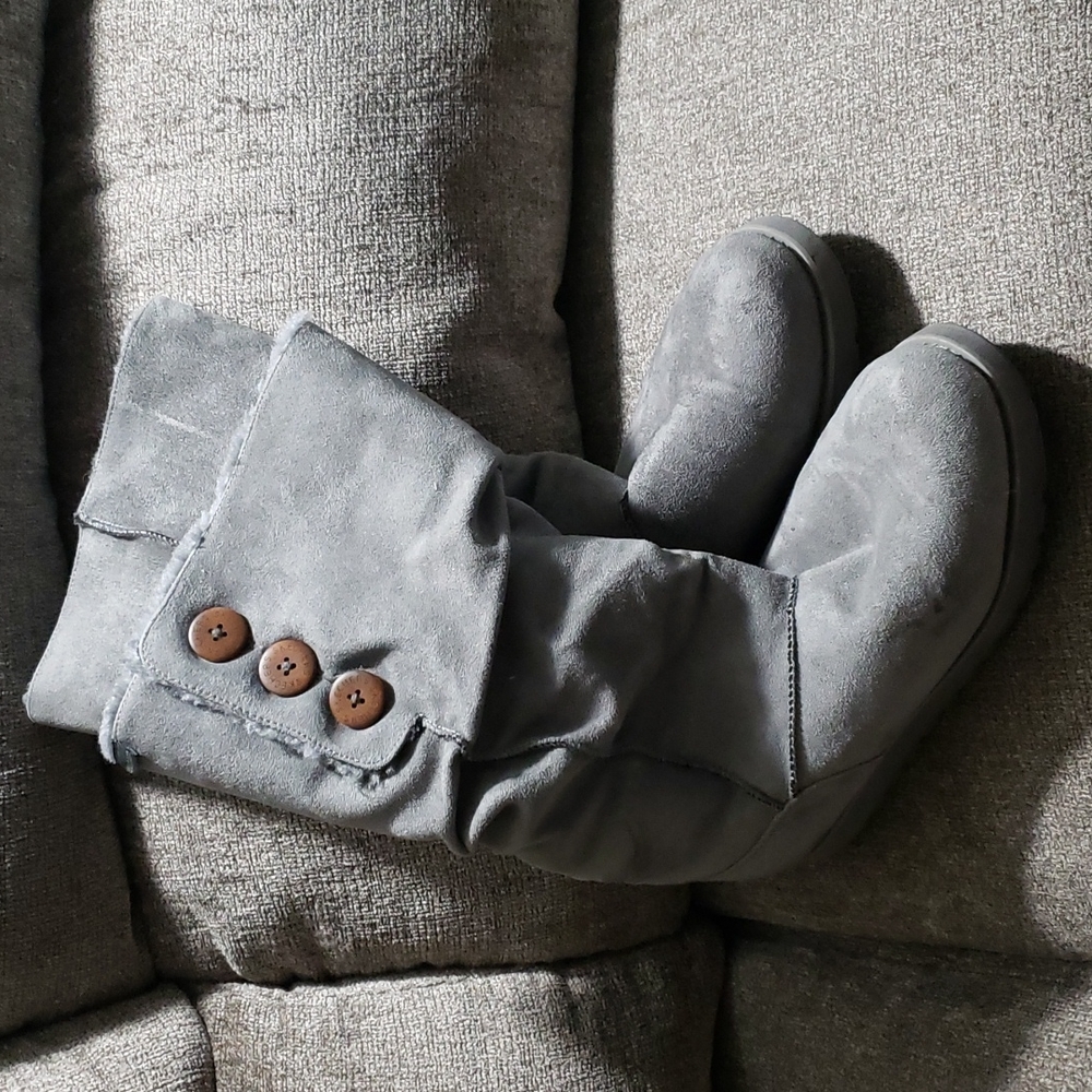 Skechers Gray Thigh-High Boots